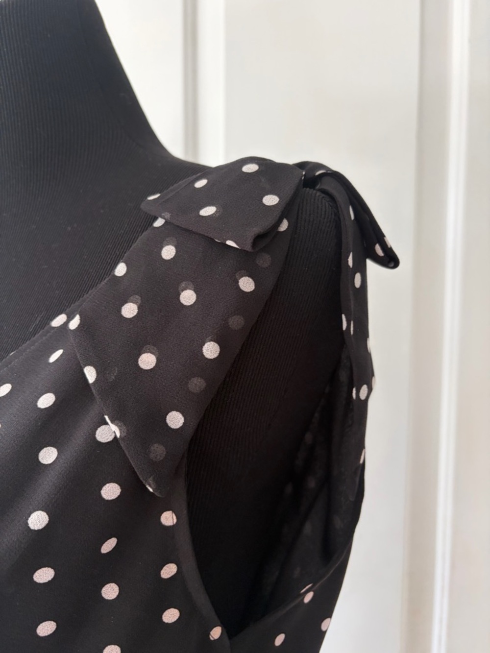 The Kooples Black Polka Dot Maxi Dress Size 1 or Small - Picture 3 of 6